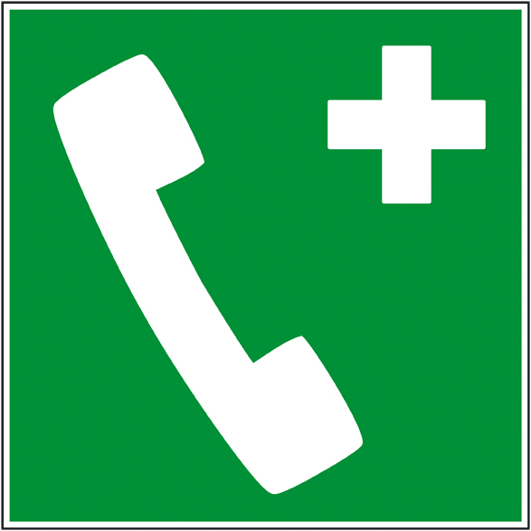 Signalétique RetD : panneau SECOURS Téléphone d'Urgence