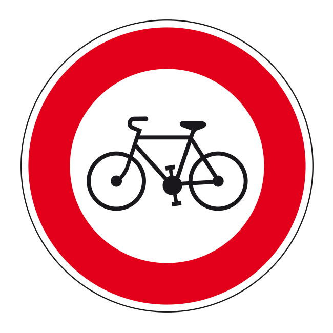 Routier-B9b-Rond-Interdiction cycles