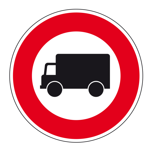 Routier-B8-Rond-Interdiction Camion