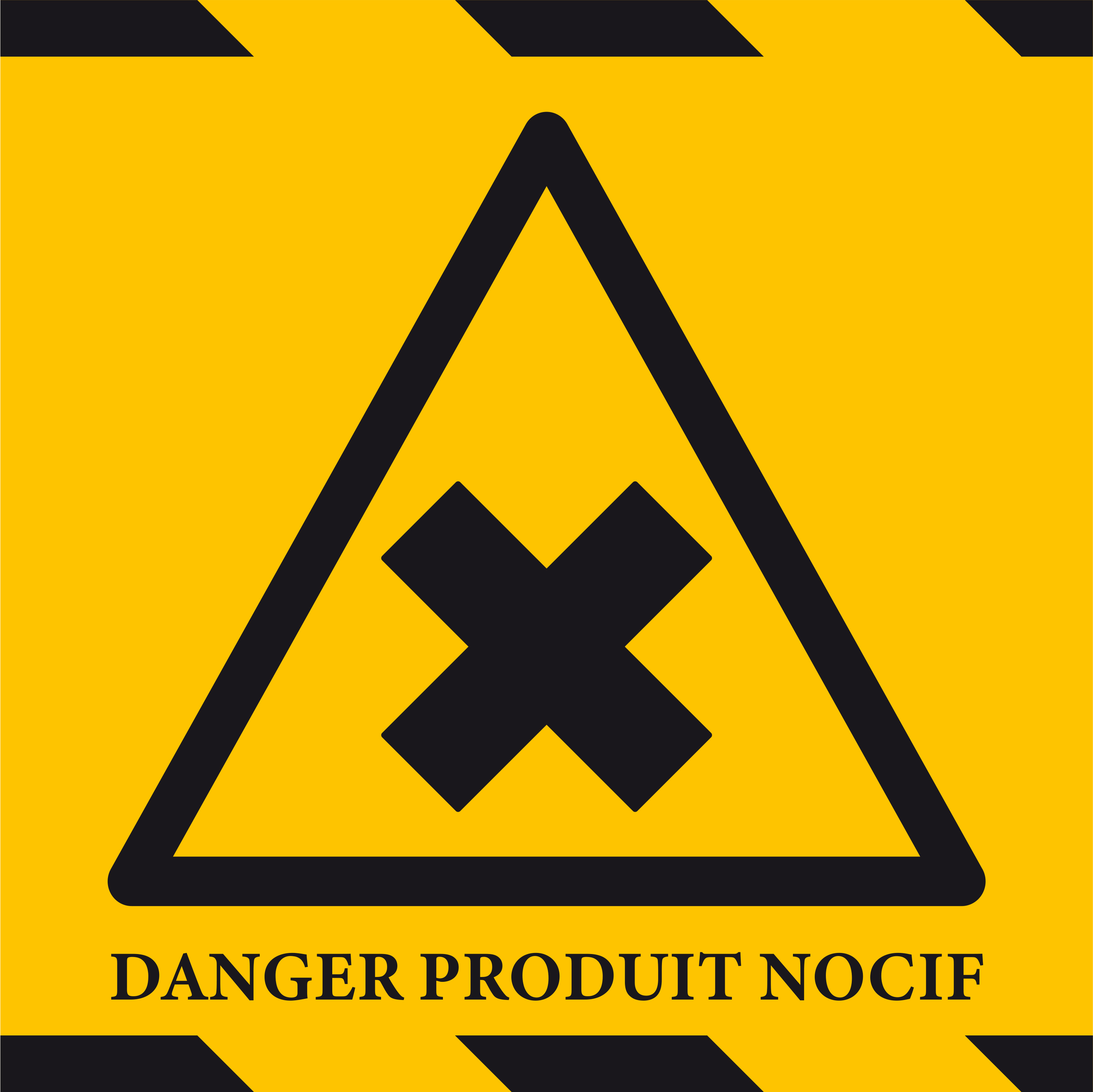 Adhésif sol Danger-nocif