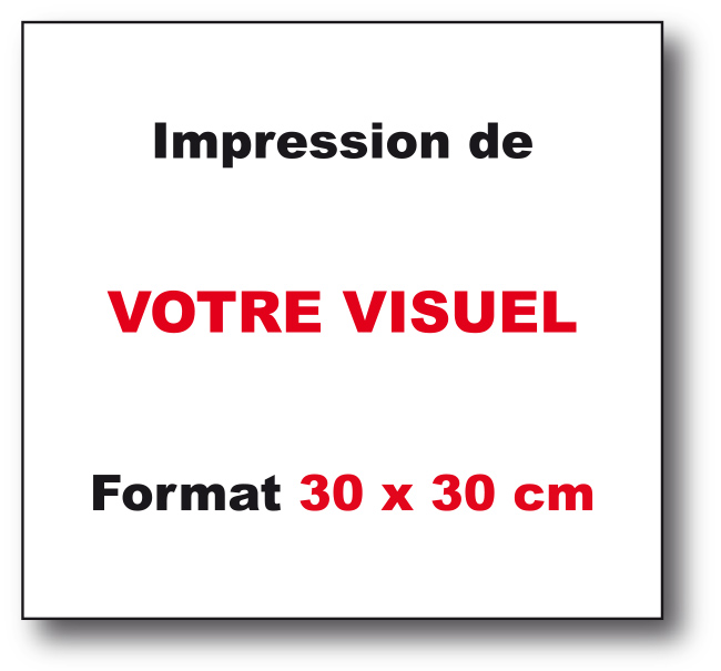 Adhésif-30 x 30 vierge