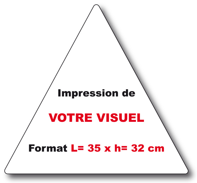 Panneau-Triangle 35 x 32 vierge