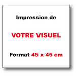 Adhésif-45 x 45 vierge