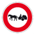 Routier-B9c-Rond-Interdiction Véhicule traction animale
