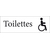 Toilettes handicapé -15x5 cm