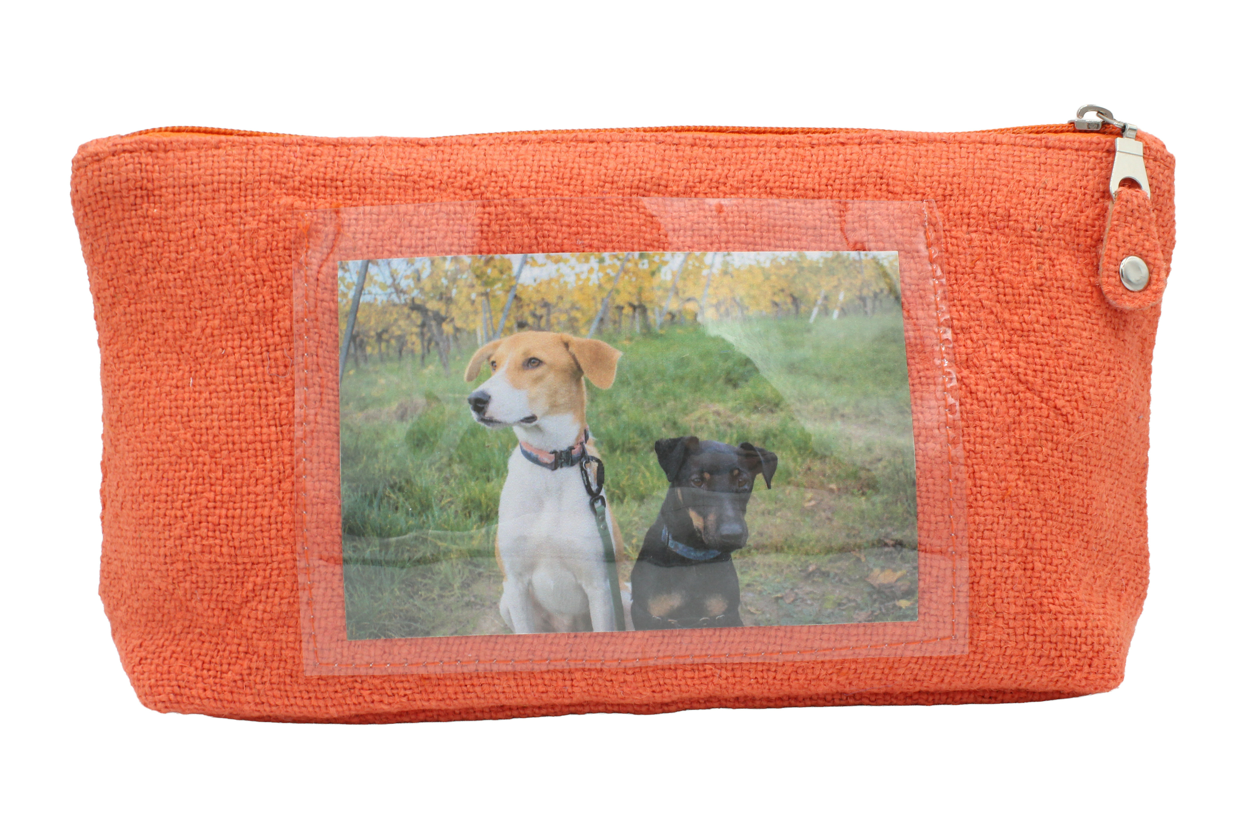 Pochette photo orange