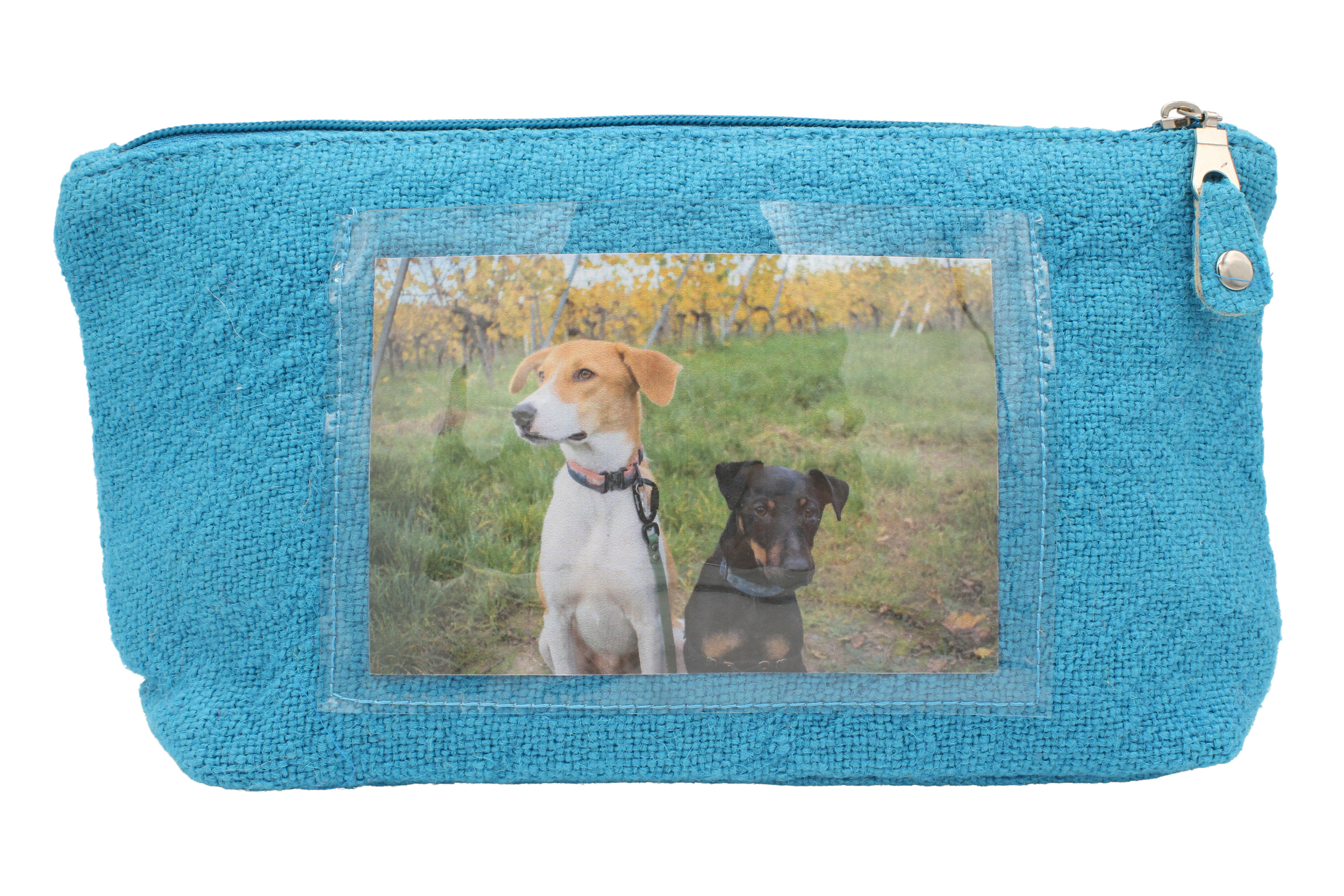 Pochette photo turquoise
