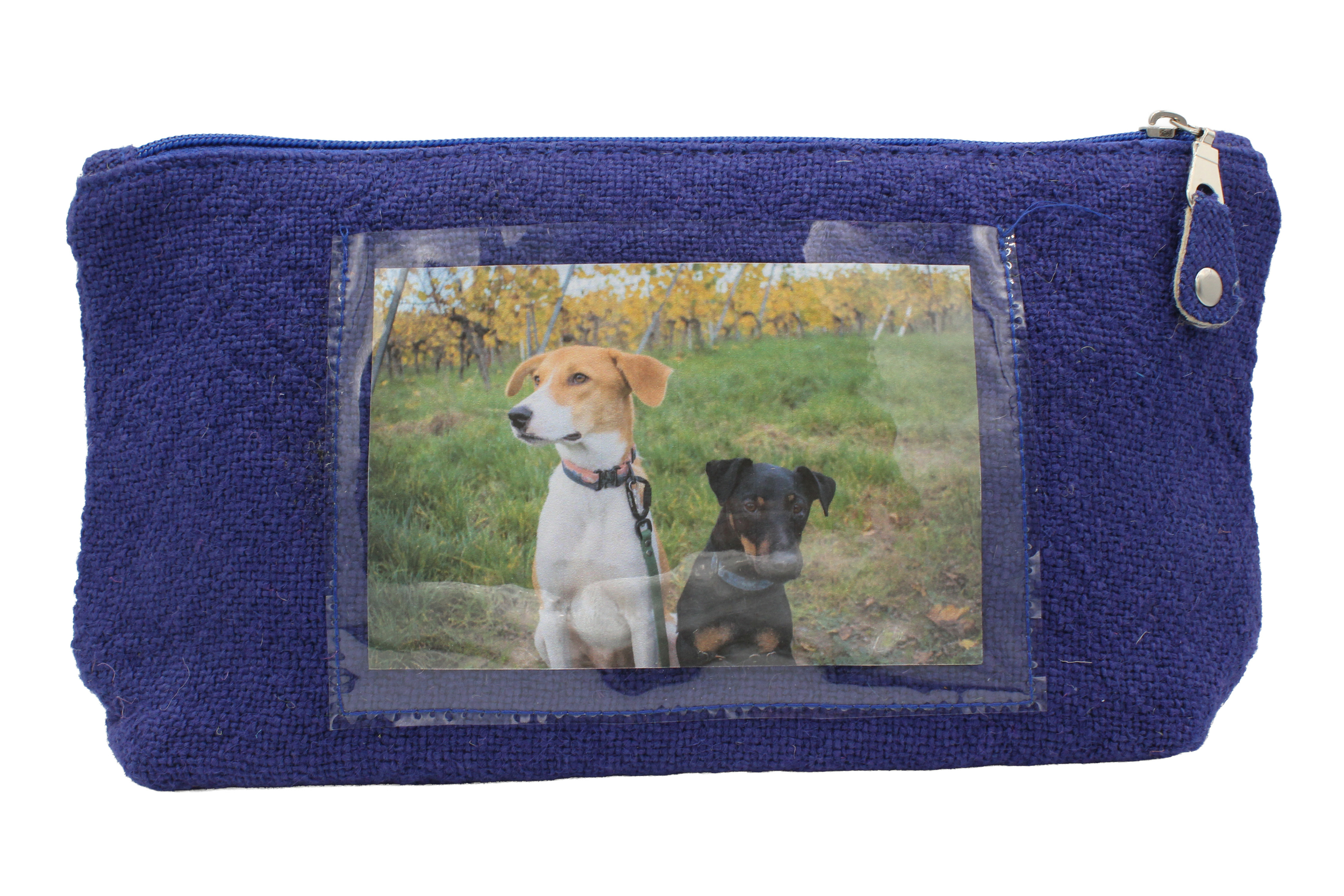 Pochette photo bleu roi