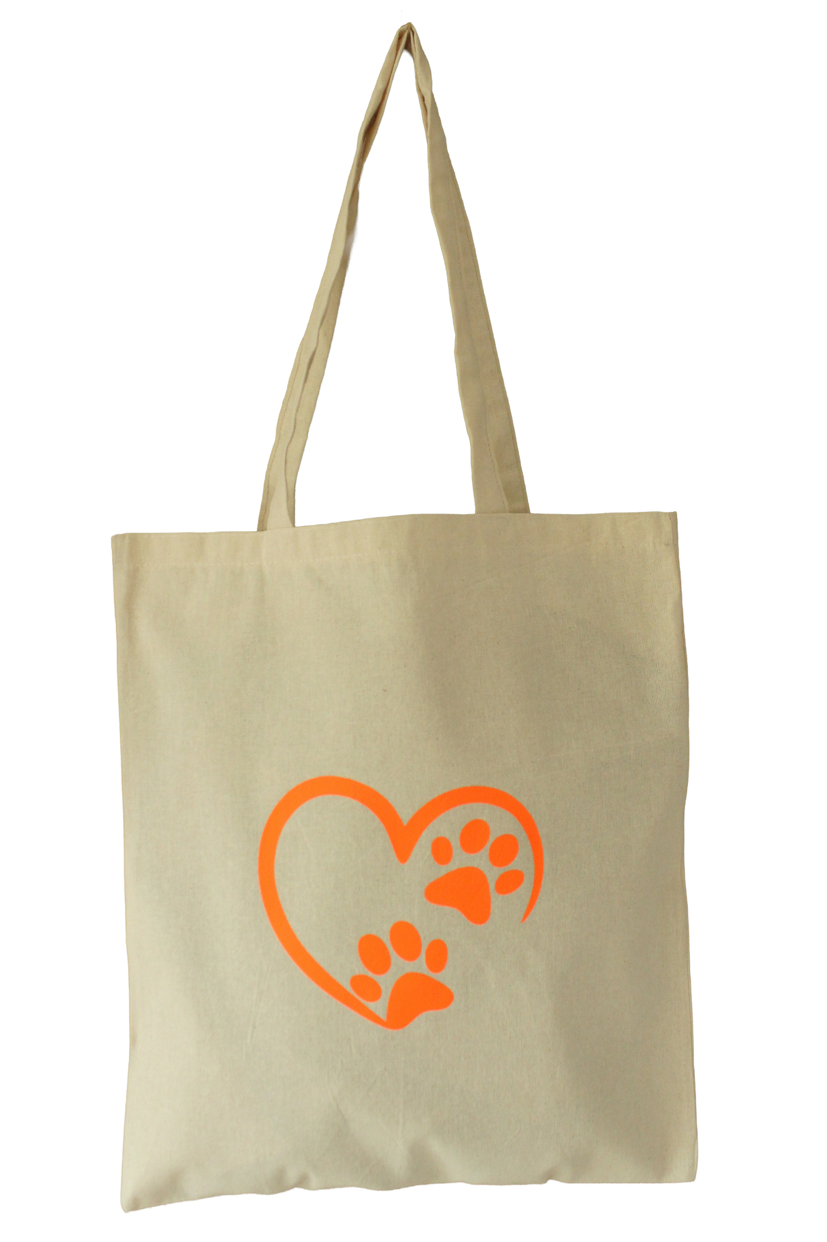 Tote bag orange fluo
