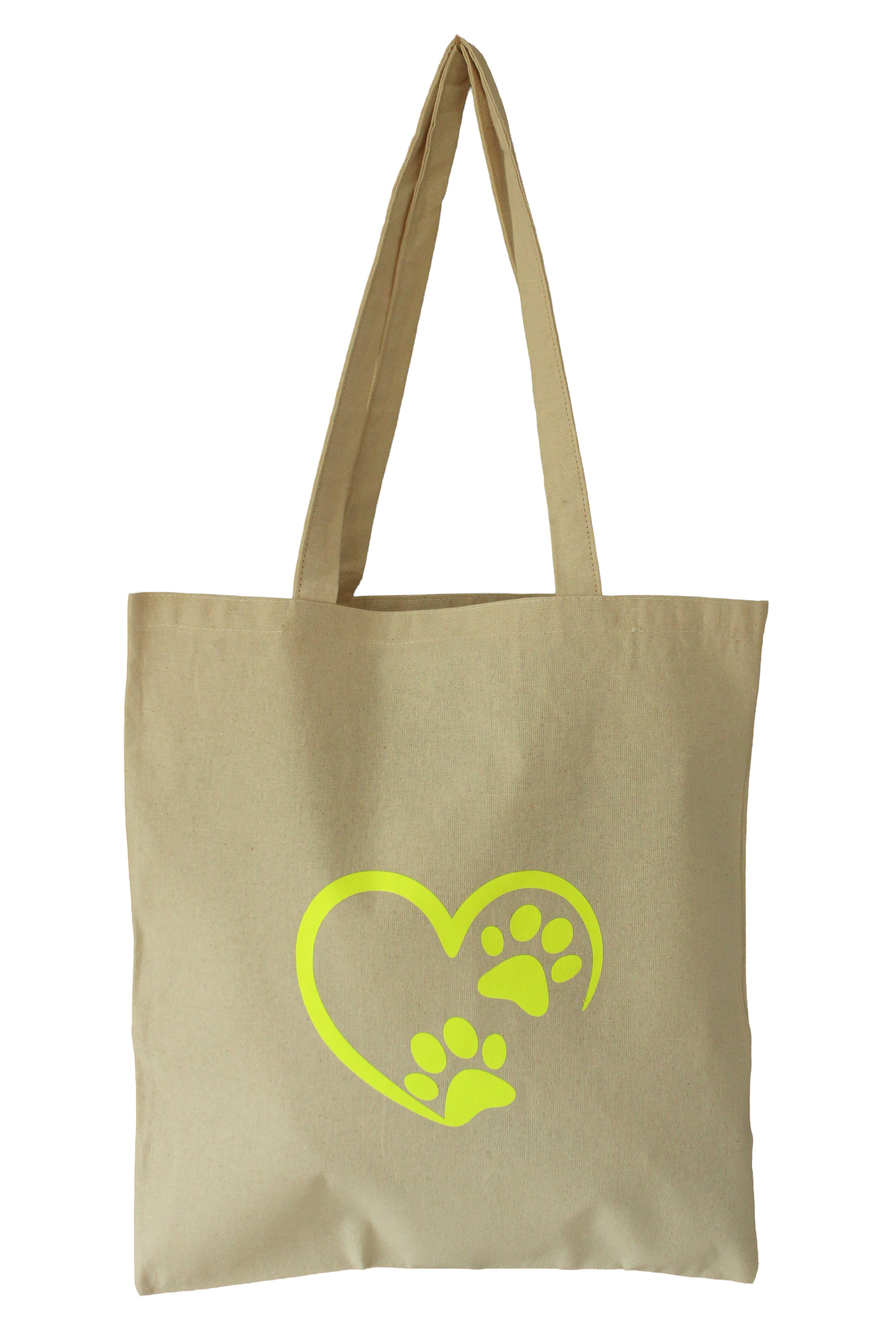 Tote bag jaune fluo