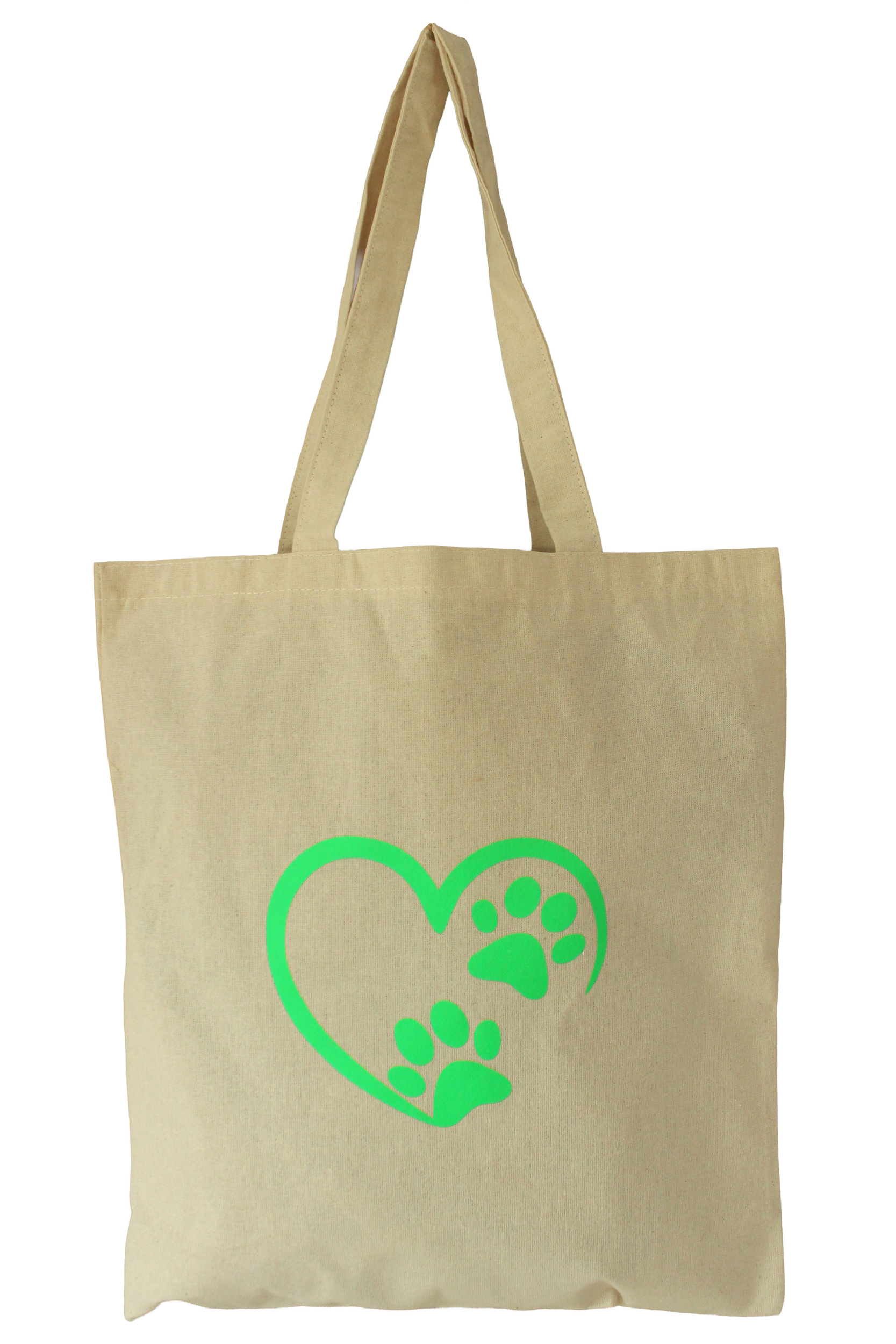 Tote bag vert fluo