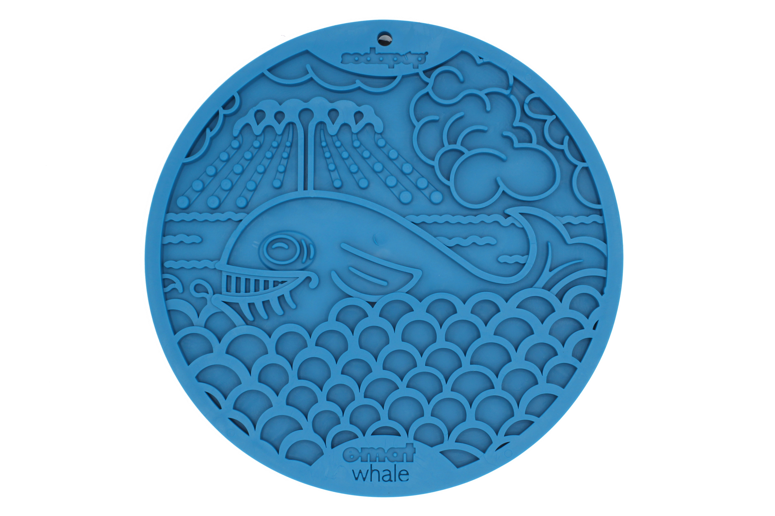 Tapis baleine bleu