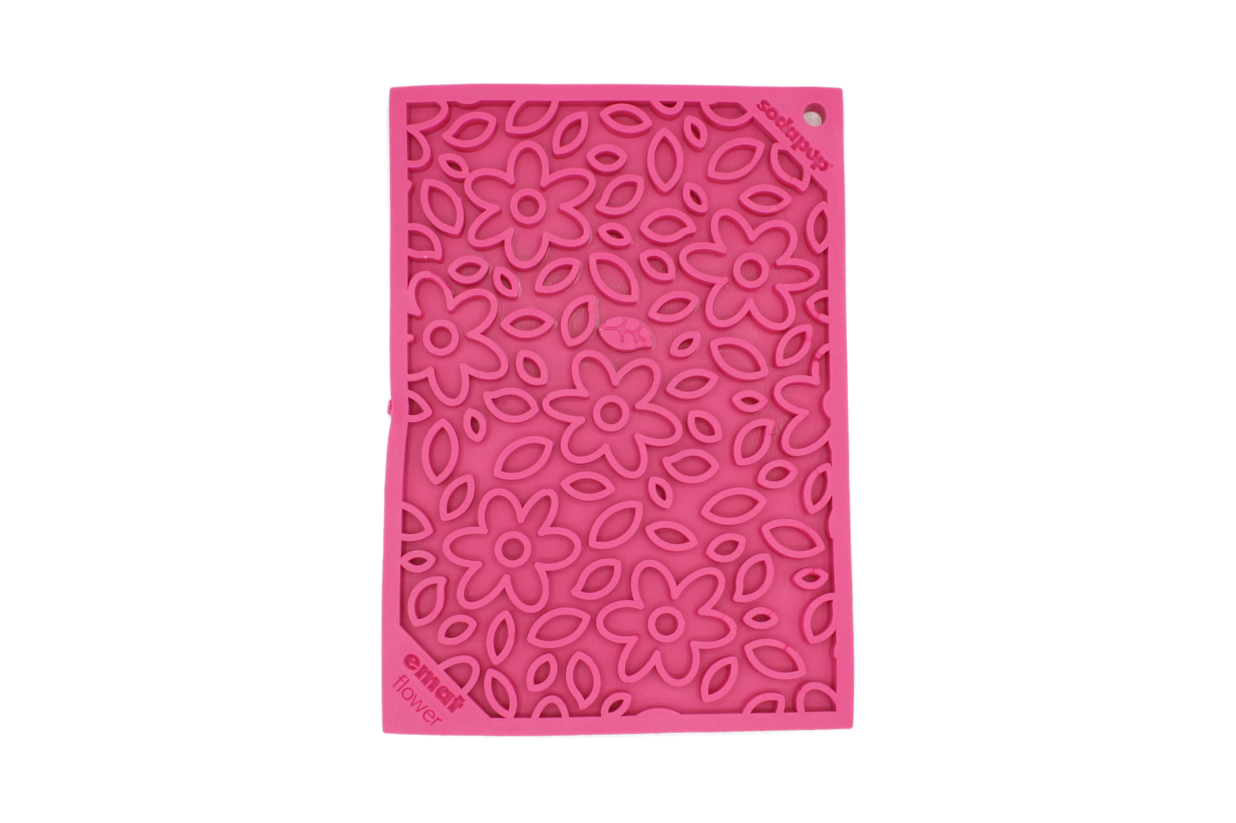 Mini tapis fleur rose