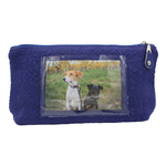 Pochette photo bleu roi
