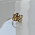 Bague dorée Amour -3