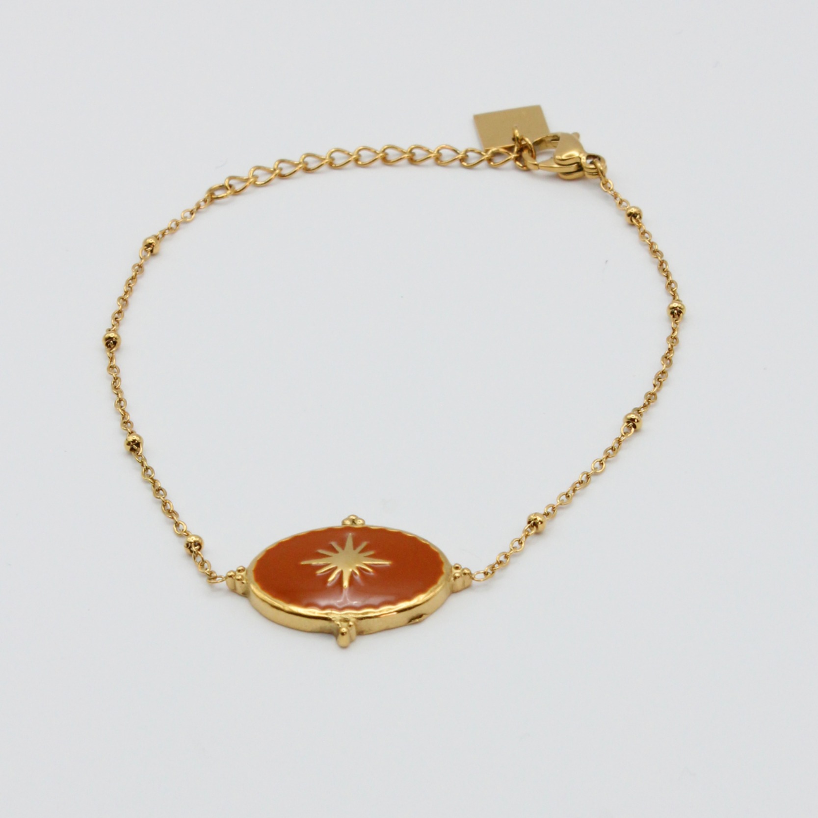 bracelet acier inoxydable doré July