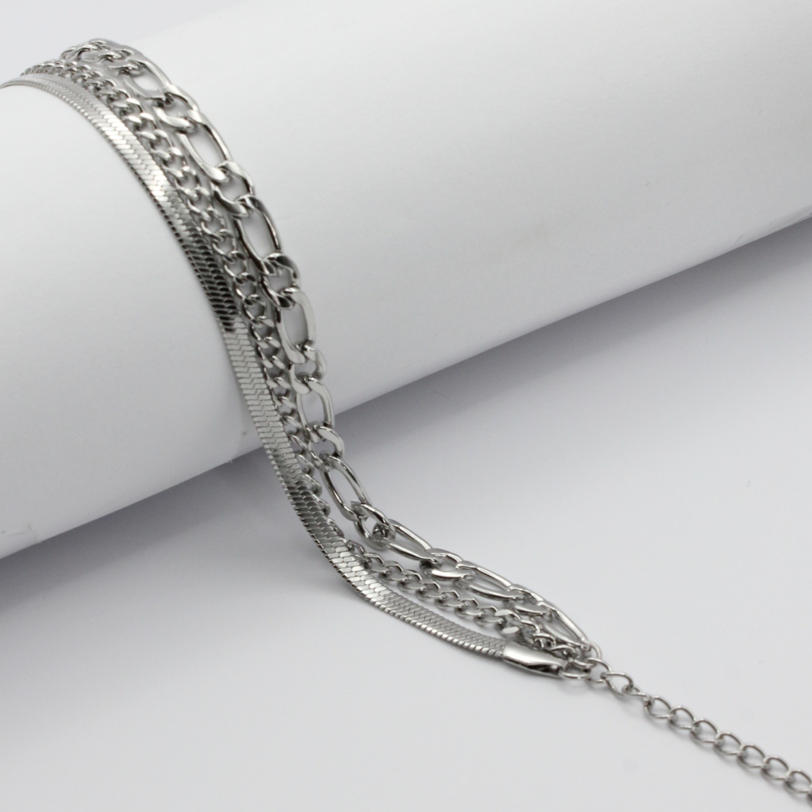 bracelet acier inoxydable argent Kaori