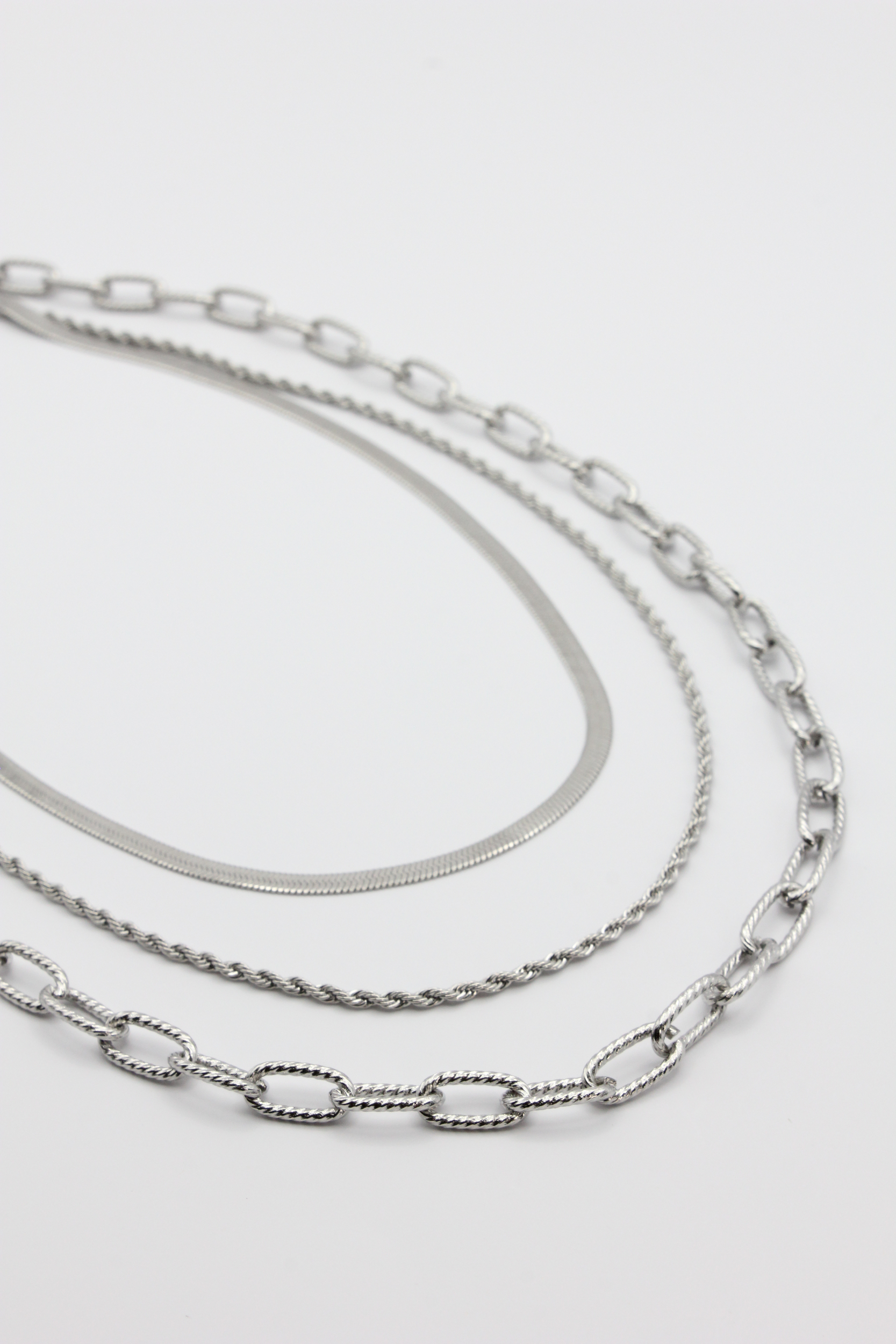 collier acier inoxydable argent  Izia