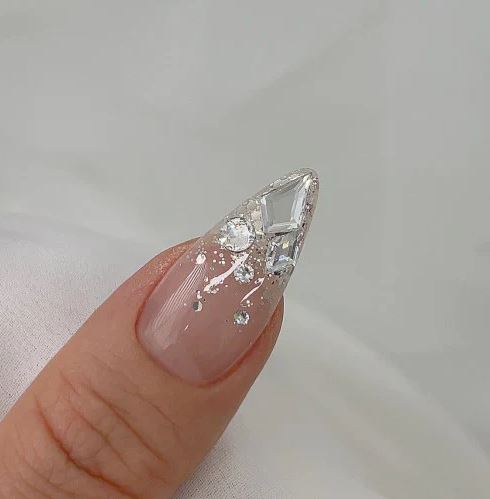 Ruby glitter nail art nailbayo