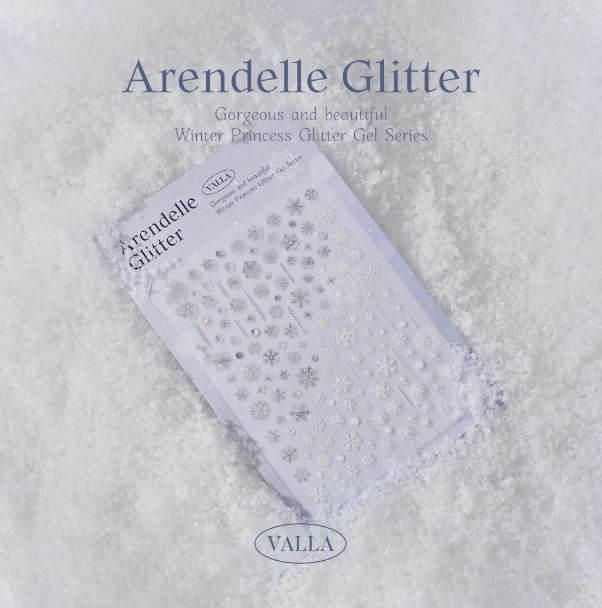 Valla arendelle glitter vernis semi permanent nail art coréen