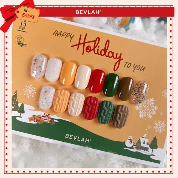 bevlah collection de vernis semi permanent noel