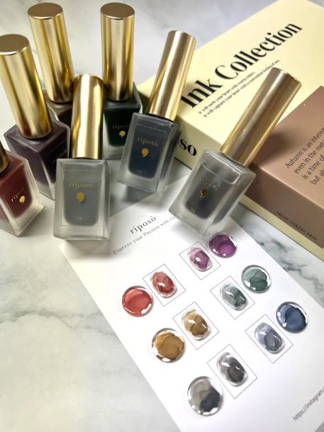 Riposo ink Nail art vernis semi permanent coréen