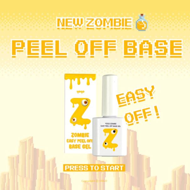 Yogo zombie peel off vernis base semi permanent