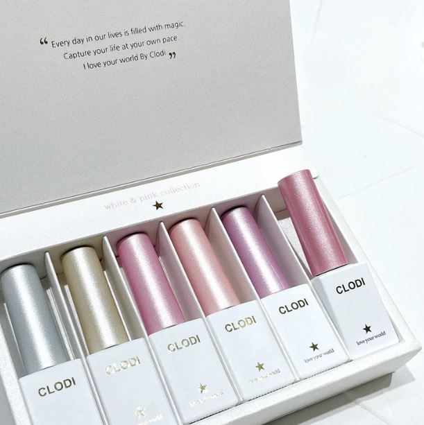 Set de vernis semi permanent coréens gels pailletés
