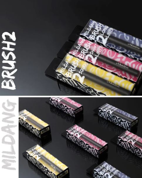 Mostive brushes liner pinceaux nail art short square