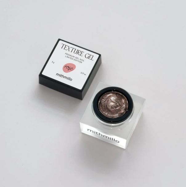 Gel rose gold texturé pour nail art chromés Mithmillo