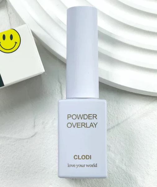 Clodi powder overlay gel pour isoler les chromes et poudres nail art coréen