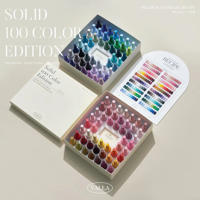 Color chart de la collection valla vernis semi permanent coréen