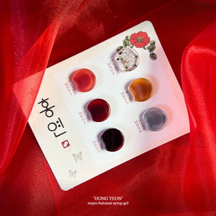 mayo-hong-yeon-collection de vernis et gels syrup coréens pour nail art jelly sans hema et sans TPO