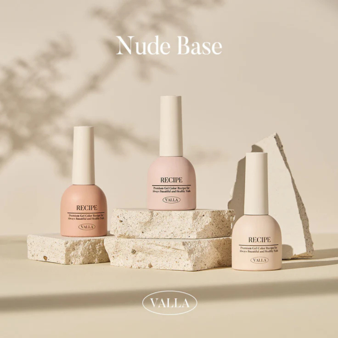 Nude base Valla vernis semi permanent effet syrup coréen
