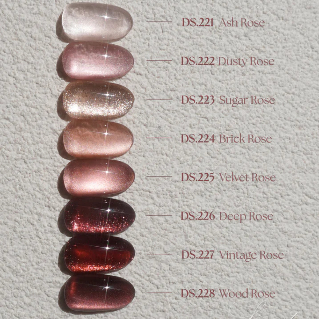 Dry rose collection de gels polish coréen pour nail art
