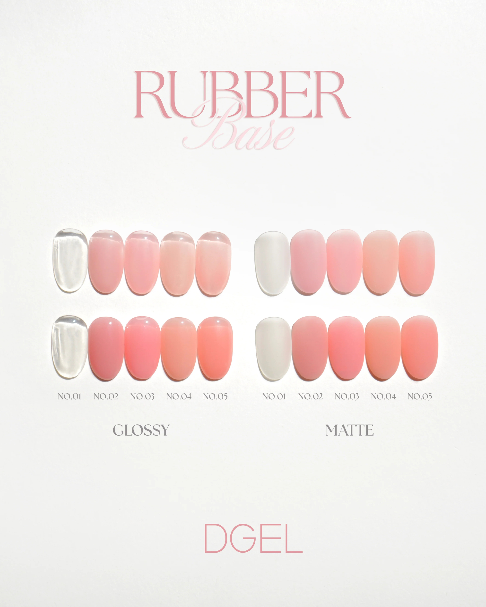 Rubber base vernis et gels semi permanent coréens nail art