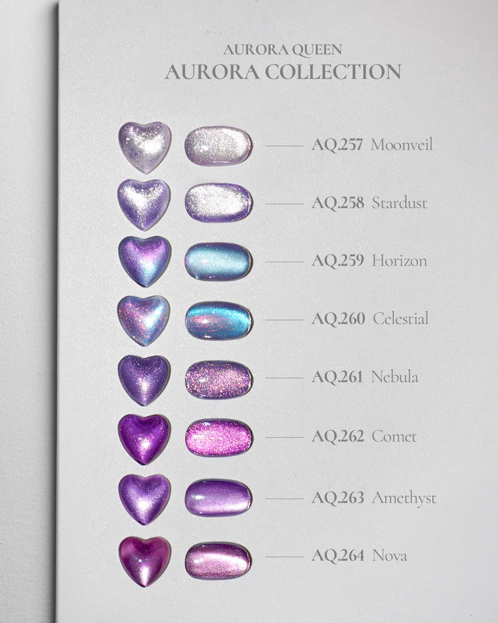 aurora nails collection cat eye gel semi permanent