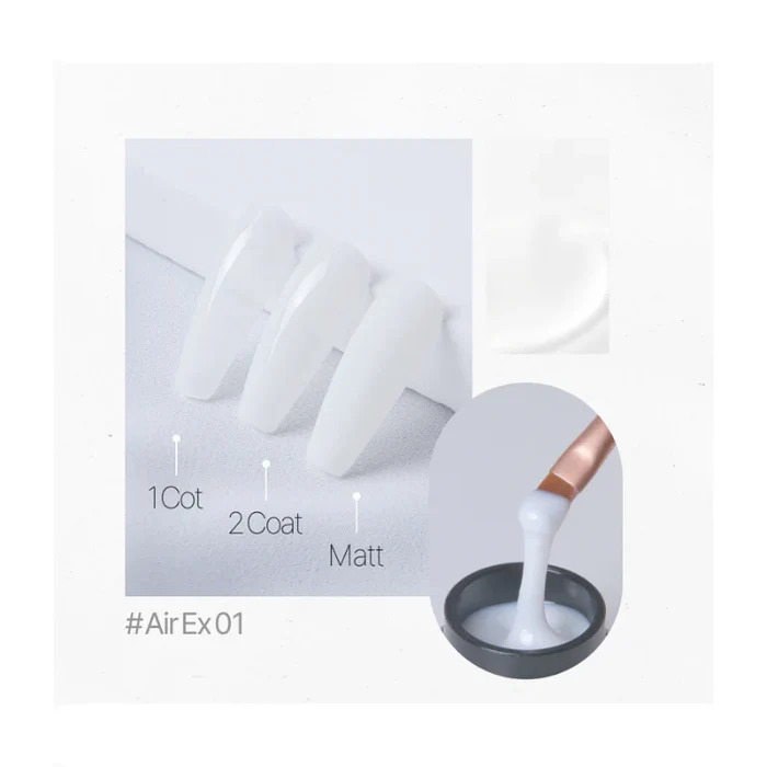 Airex builder gel gel milky nail art coréen