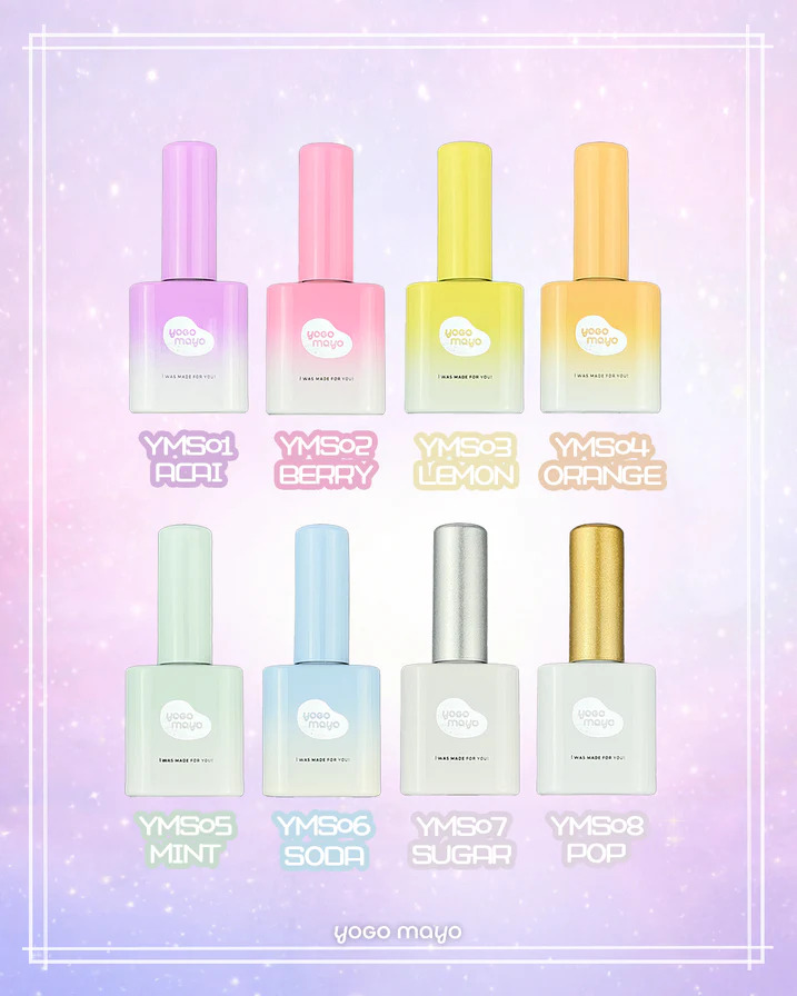 yogomayo-cotton-candy-collection-8pcs-set-vsp  et gels coréen