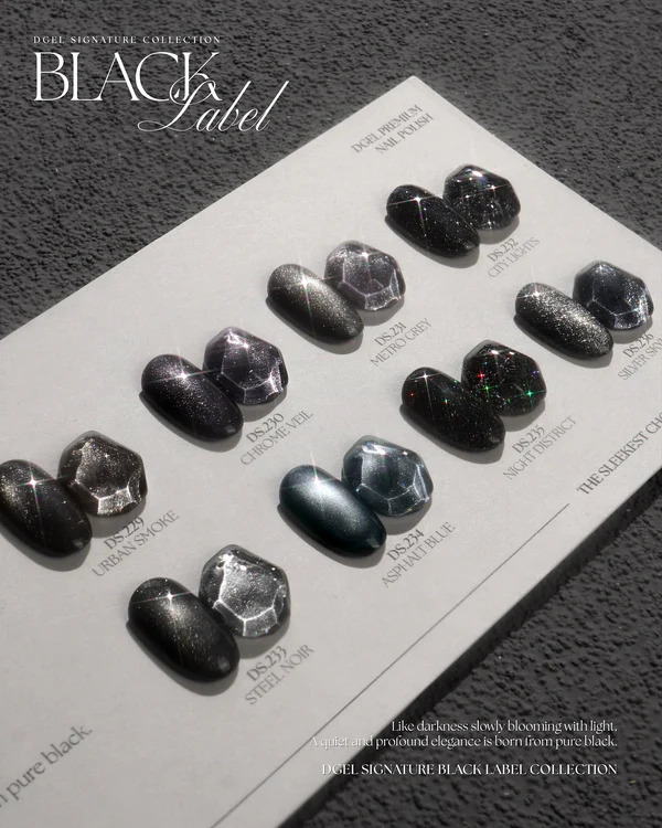 Black label collection vernis et gels coréens pros
