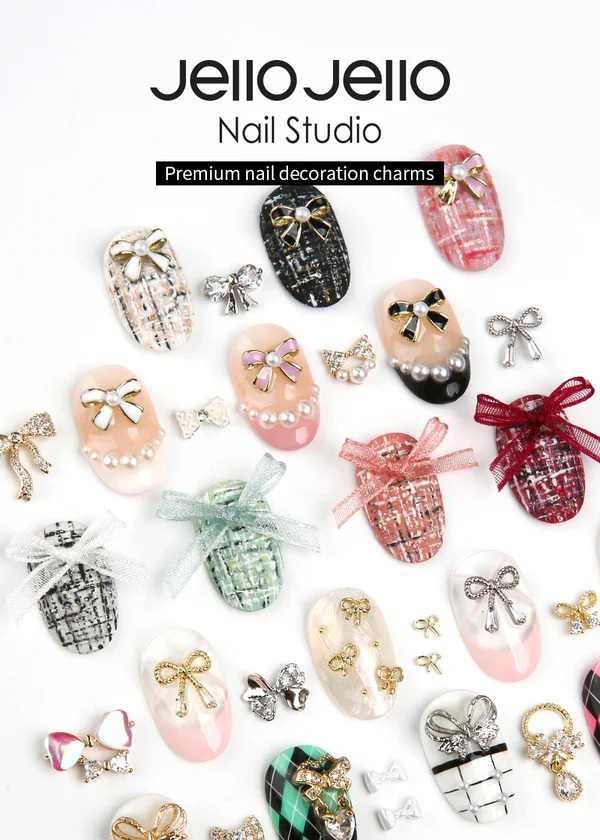 Charms Jello Jello décoration bow noeud coquette nails