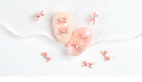 Charms Jello Jello nail art decoration NSR055 pink tie bow