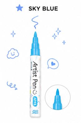 sky blue artist pen