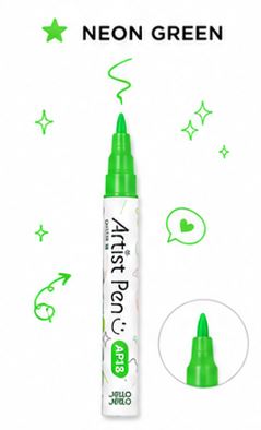 Neon green artist pen