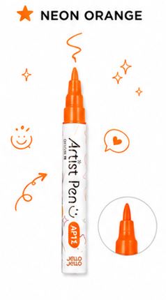 Neon orange artist pen