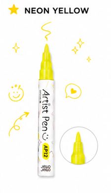 Neon yellow artist pen 2
