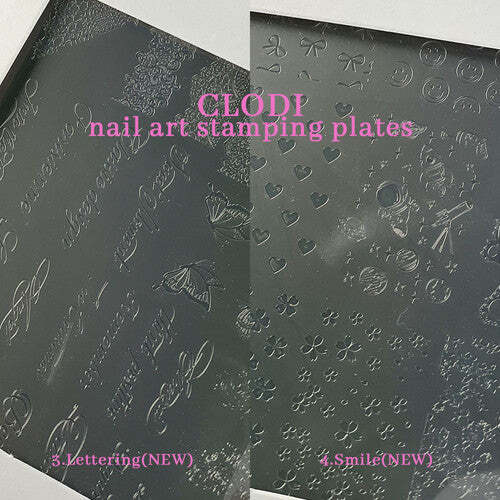 stampling plate Clodi nail art coréen 1