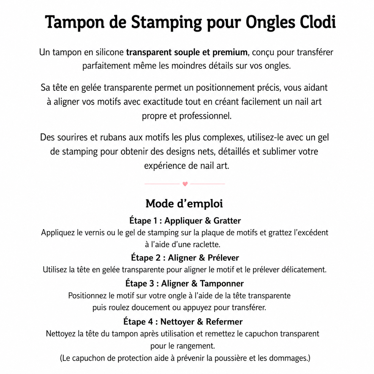Tampon stamping clodi nail art