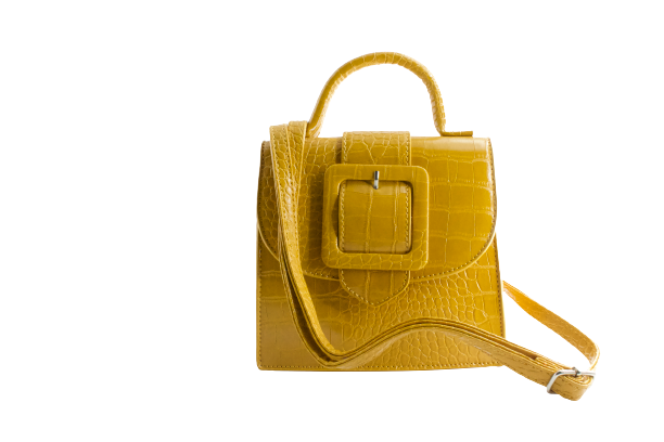 Mini sac à main à bandoulière effet croco