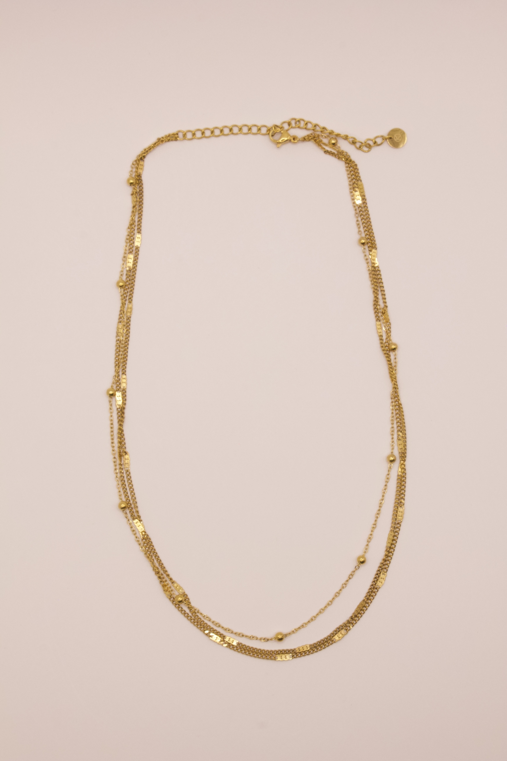 Collier triple doré